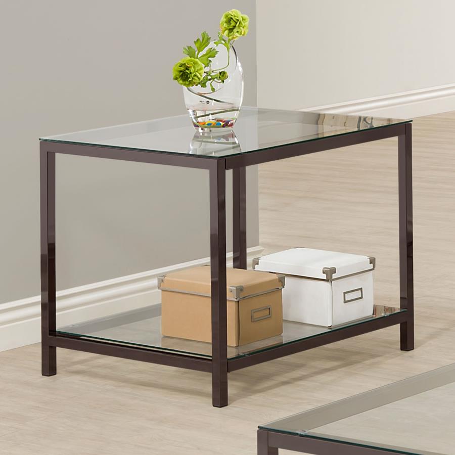 Trini Black End Table - furniture place usa