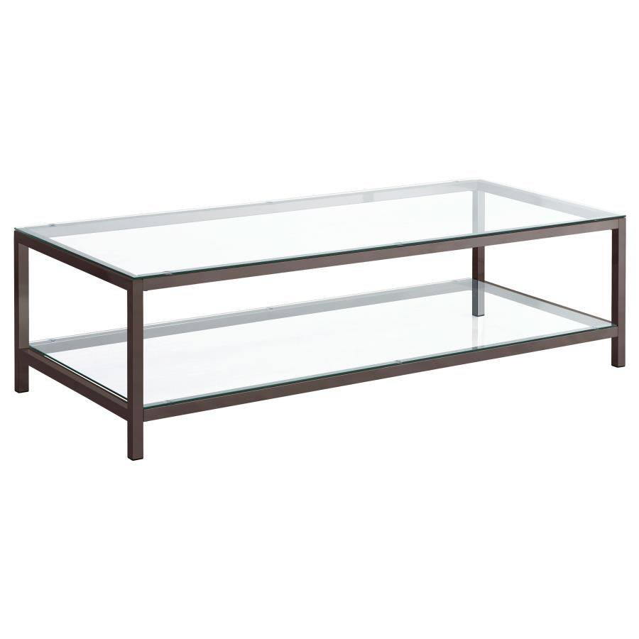 Trini Clear Coffee Table - furniture place usa