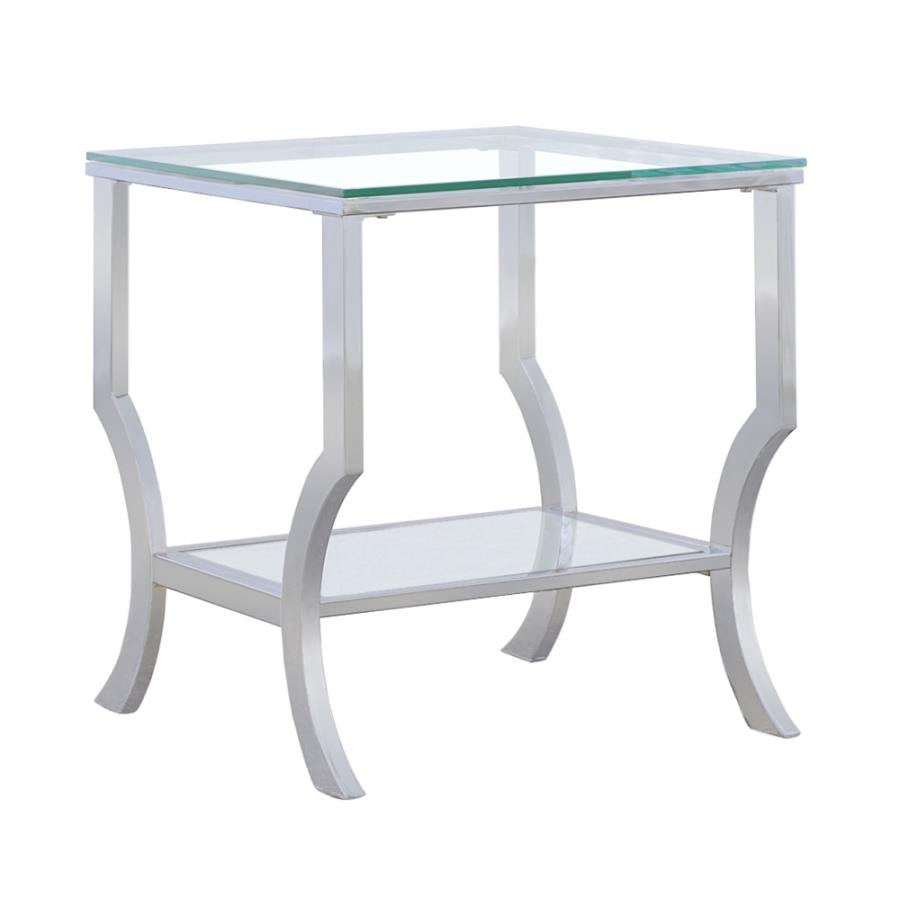 Saide Silver End Table - furniture place usa