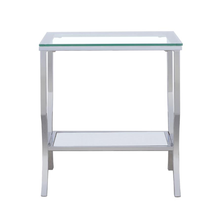 Saide Silver End Table - furniture place usa