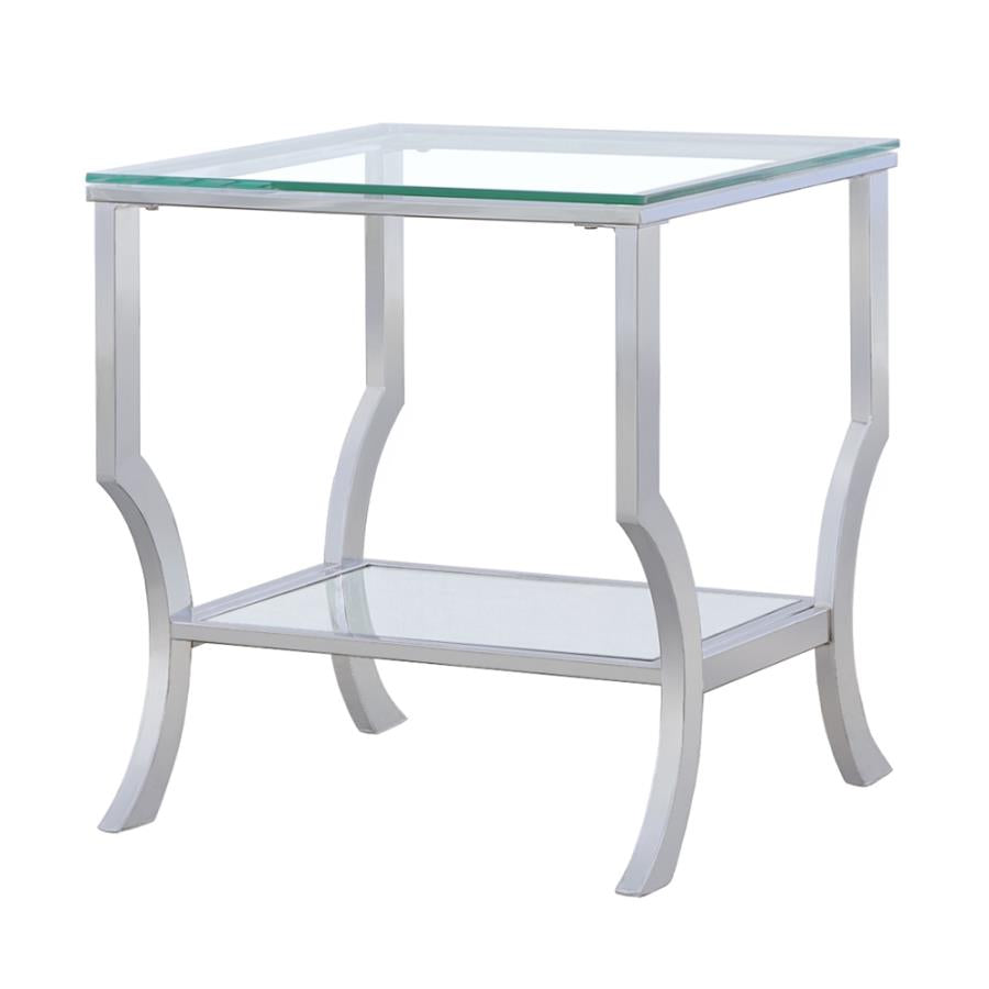 Saide Silver End Table - furniture place usa