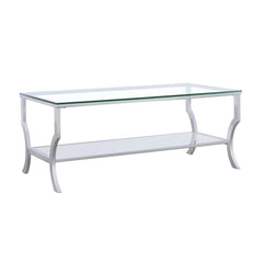 Saide Silver Coffee Table - furniture place usa