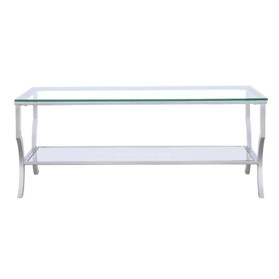 Saide Silver Coffee Table - furniture place usa