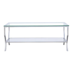 Saide Silver Coffee Table - furniture place usa