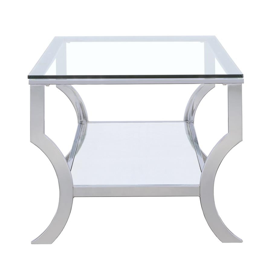 Saide Silver Coffee Table - furniture place usa