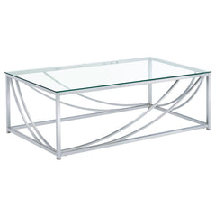 Lille Silver Coffee Table - furniture place usa