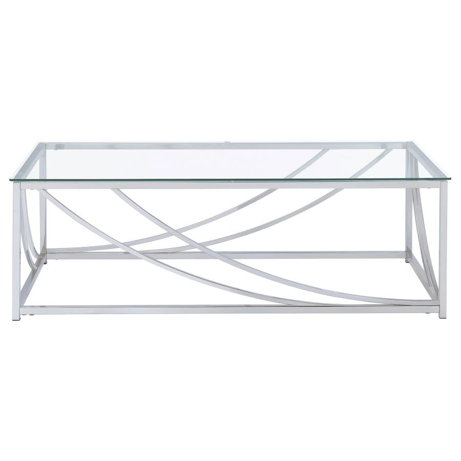 Lille Silver Coffee Table - furniture place usa