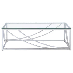 Lille Silver Coffee Table - furniture place usa