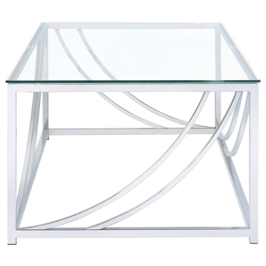 Lille Silver Coffee Table - furniture place usa