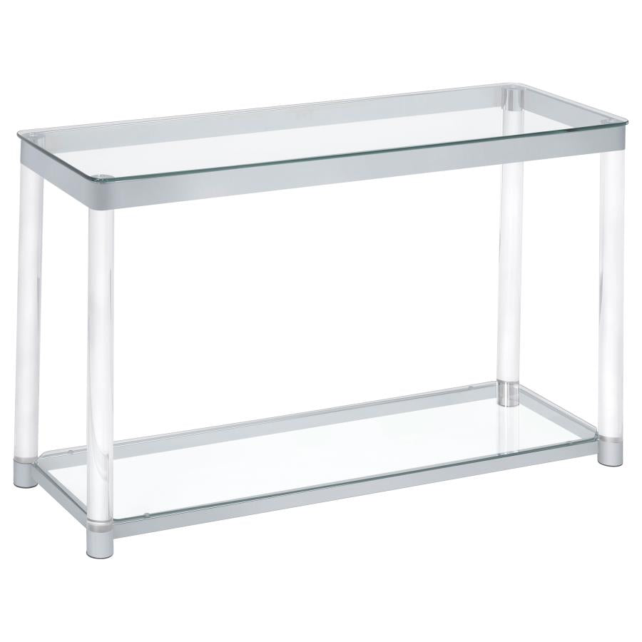 Anne Silver Sofa Table - furniture place usa