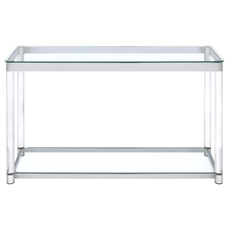 Anne Silver Sofa Table - furniture place usa