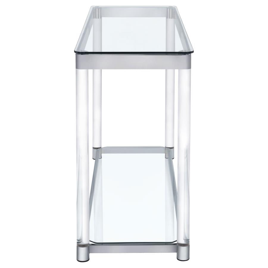 Anne Silver Sofa Table - furniture place usa