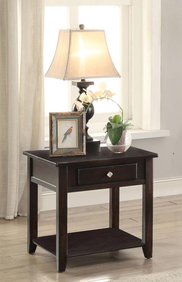 Bradford Brown End Table - furniture place usa