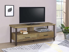 Ruston Brown 59" Tv Stand - furniture place usa