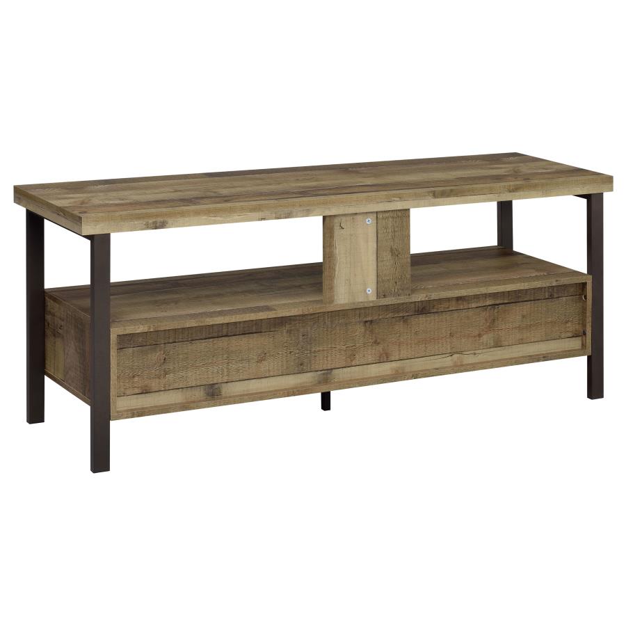 Ruston Brown 59" Tv Stand - furniture place usa