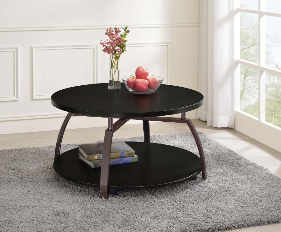 Dacre Black Coffee Table - furniture place usa