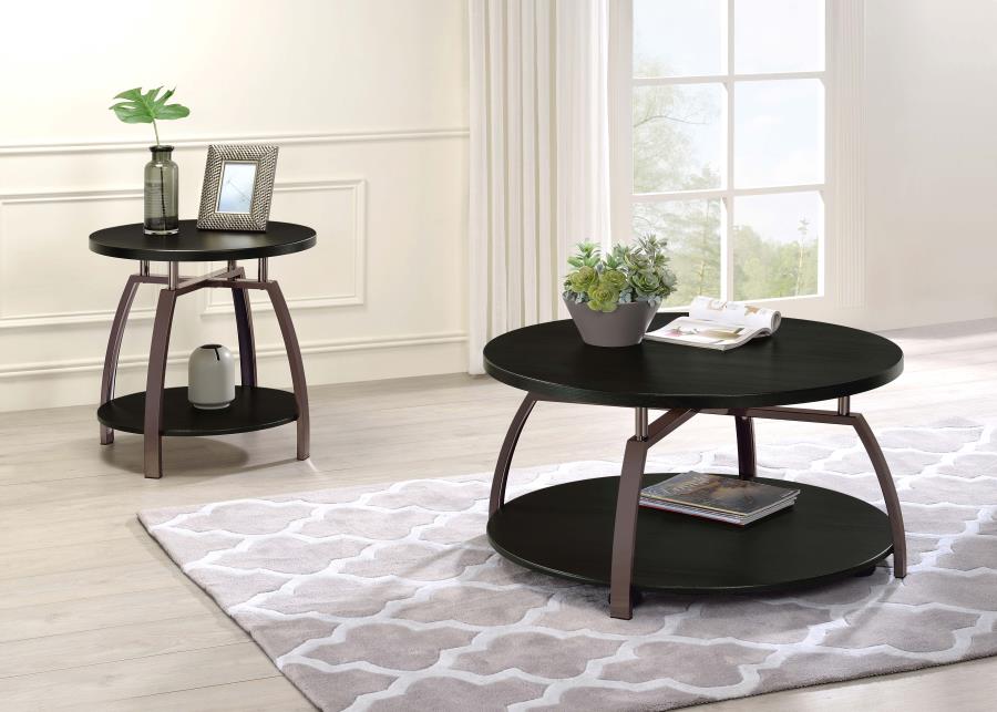 Dacre Black Coffee Table - furniture place usa