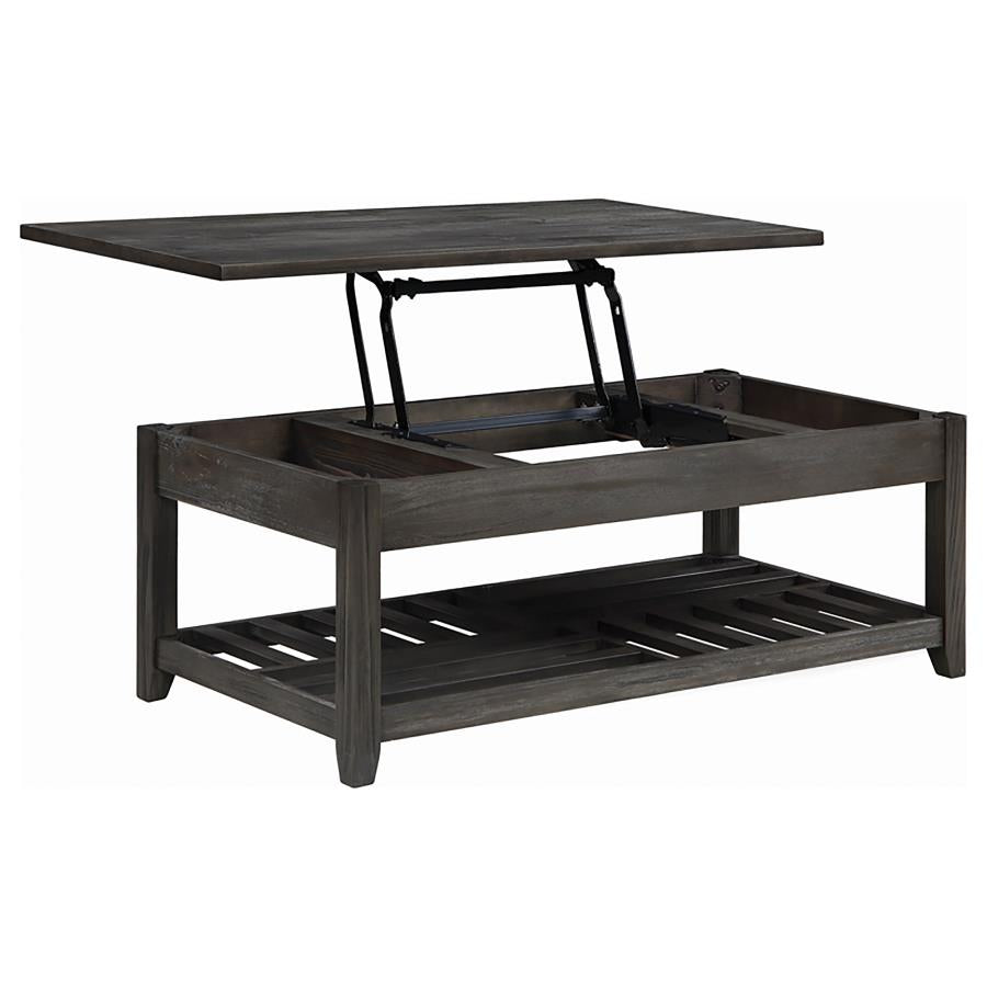 Cliffview Grey Lift Top Coffee Table - furniture place usa