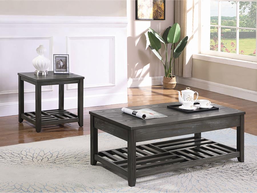 Cliffview Grey Lift Top Coffee Table - furniture place usa