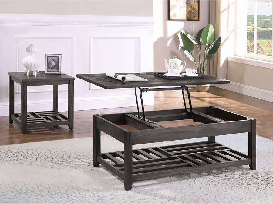 Cliffview Grey Lift Top Coffee Table - furniture place usa