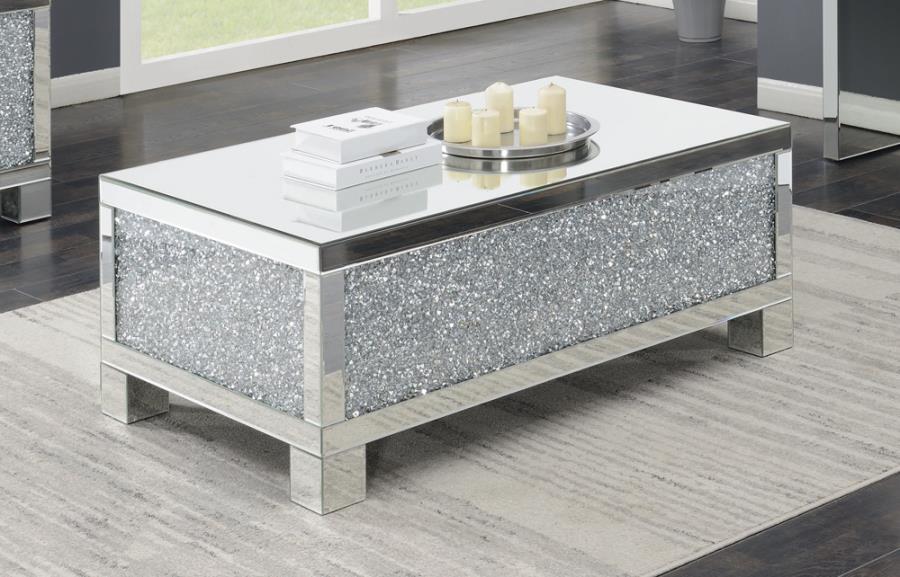 Gillian Silver Coffee Table - furniture place usa