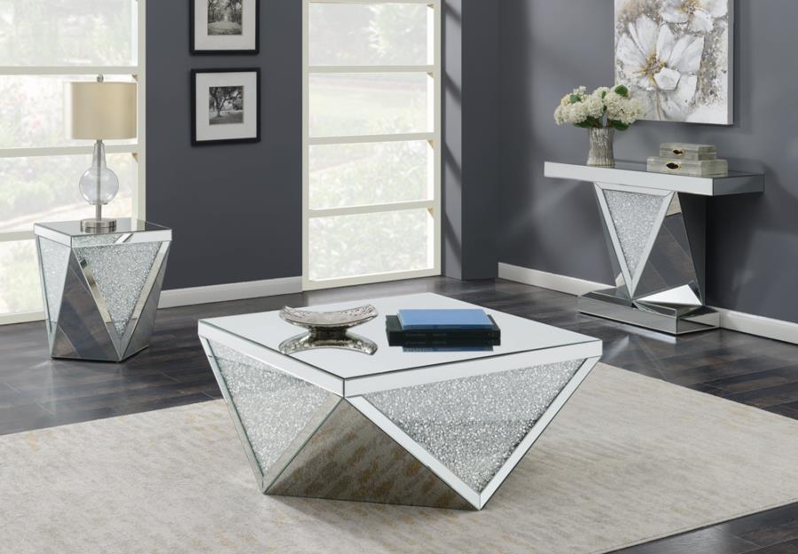 Amore Silver Coffee Table - furniture place usa