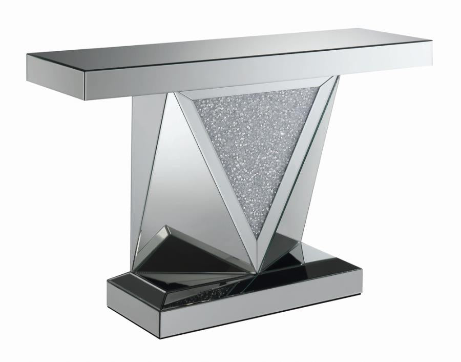 Amore Silver Sofa Table - furniture place usa