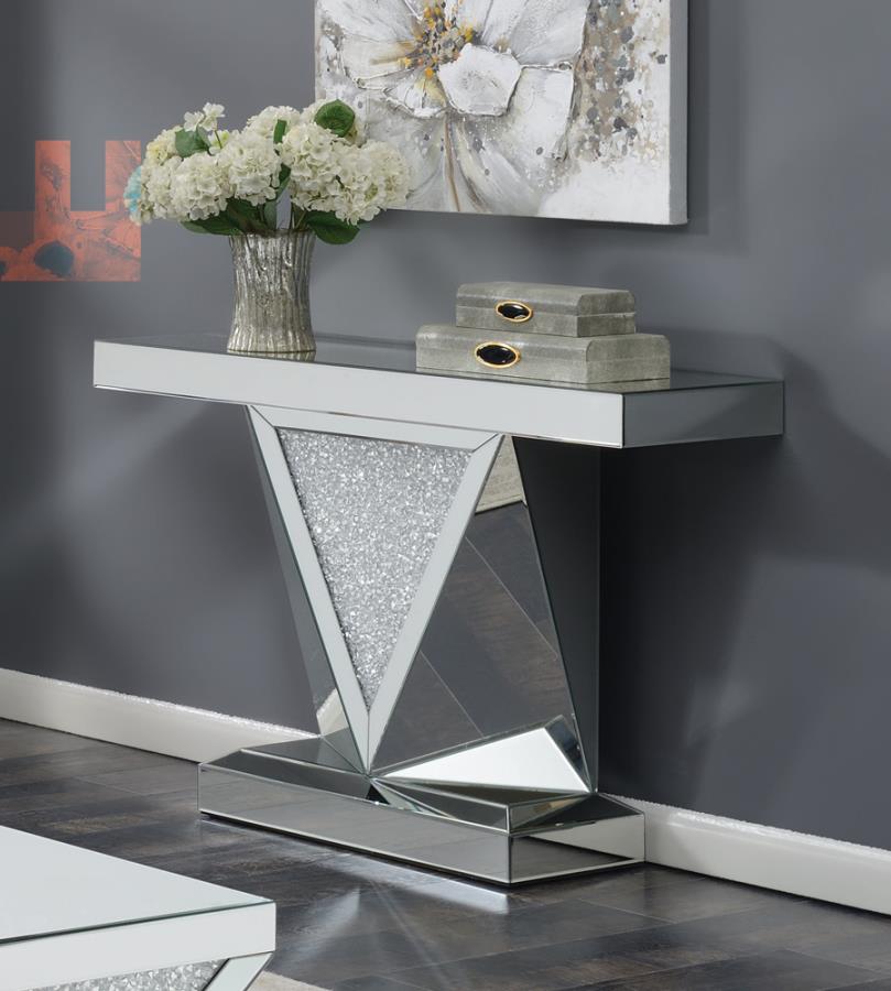 Amore Silver Sofa Table - furniture place usa