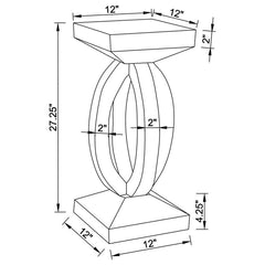 Amalia Silver End Table - furniture place usa