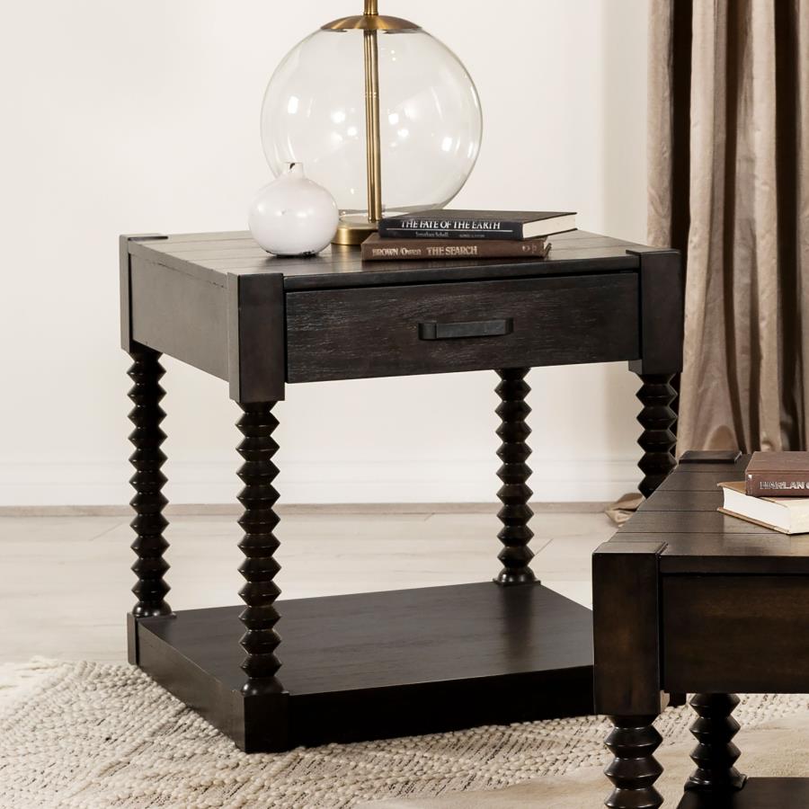 Meredith Brown End Table - furniture place usa