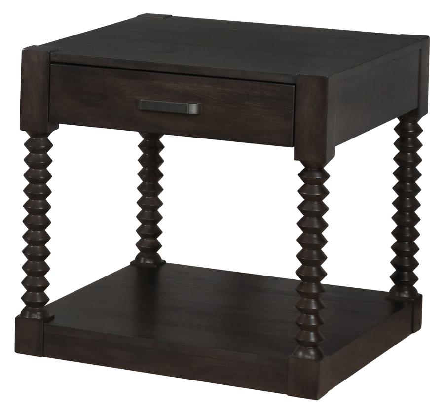 Meredith Brown End Table - furniture place usa