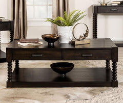 Meredith Brown Coffee Table - furniture place usa