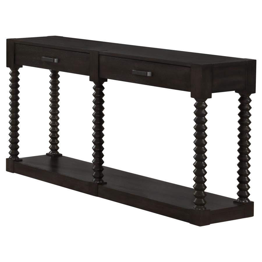 Meredith Brown Sofa Table - furniture place usa