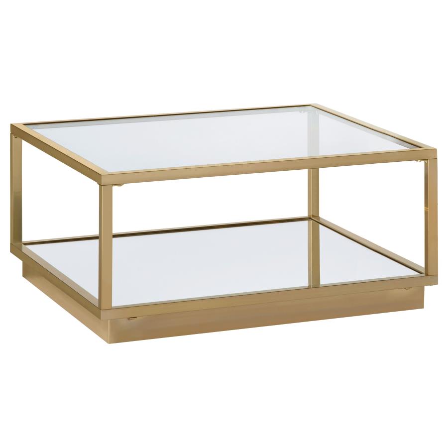 Renee Gold 2 Pc Coffee Table Set - furniture place usa