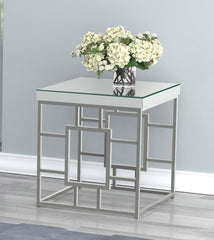 Dafina Silver End Table - furniture place usa