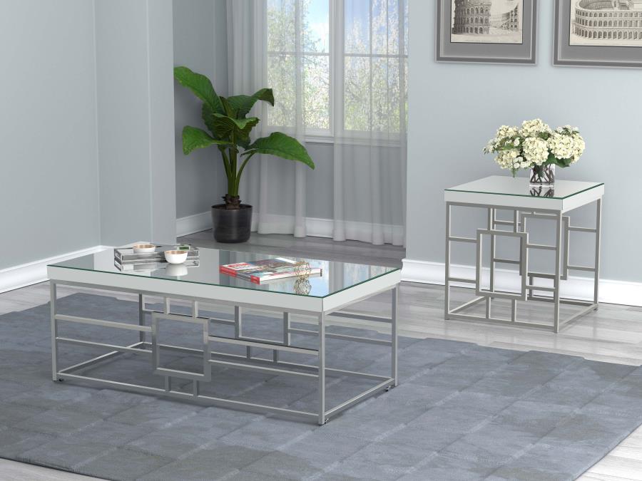 Dafina Silver End Table - furniture place usa