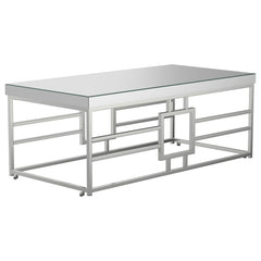 Dafina Silver Coffee Table - furniture place usa