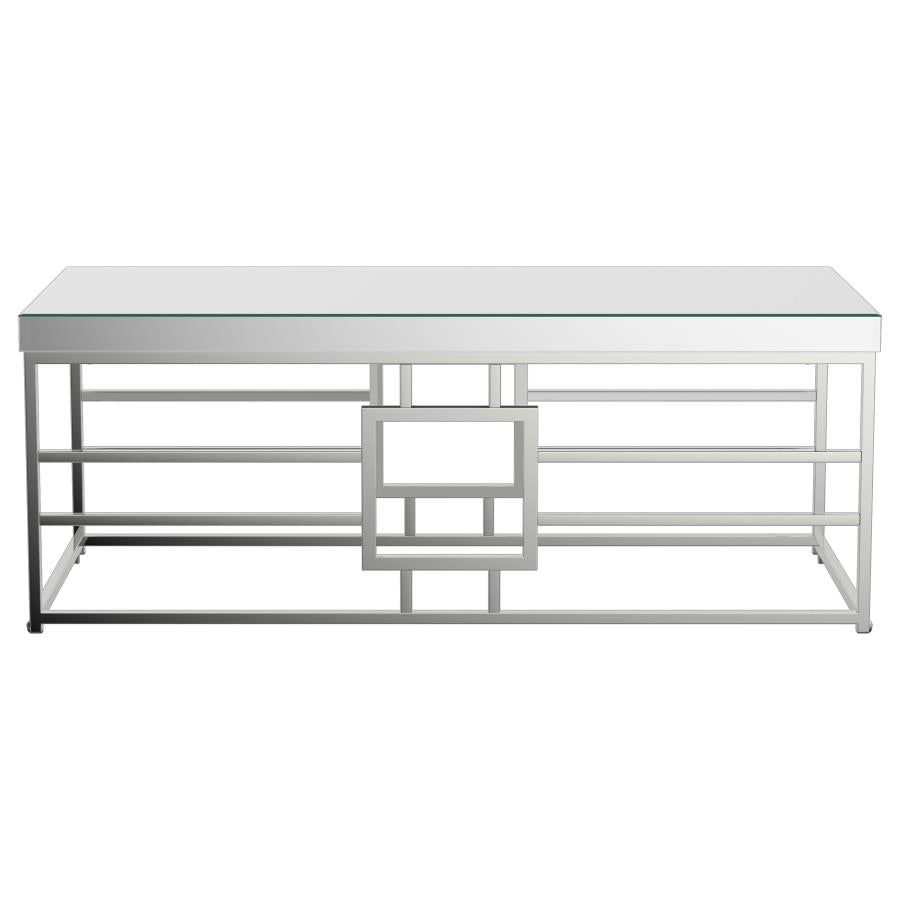 Dafina Silver Coffee Table - furniture place usa