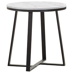 Hugo White End Table - furniture place usa