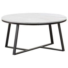 Hugo White Coffee Table - furniture place usa