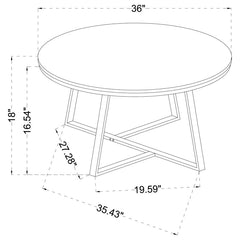 Hugo White Coffee Table - furniture place usa