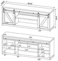 Brockton Grey 71" Tv Stand - furniture place usa