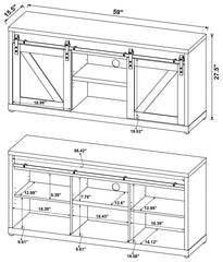 Brockton Brown 59" Tv Stand - furniture place usa