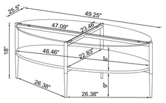 Cadee White Coffee Table - furniture place usa