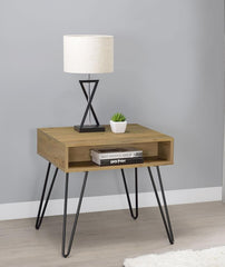 Fanning Brown End Table - furniture place usa