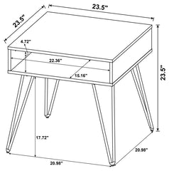 Fanning Brown End Table - furniture place usa