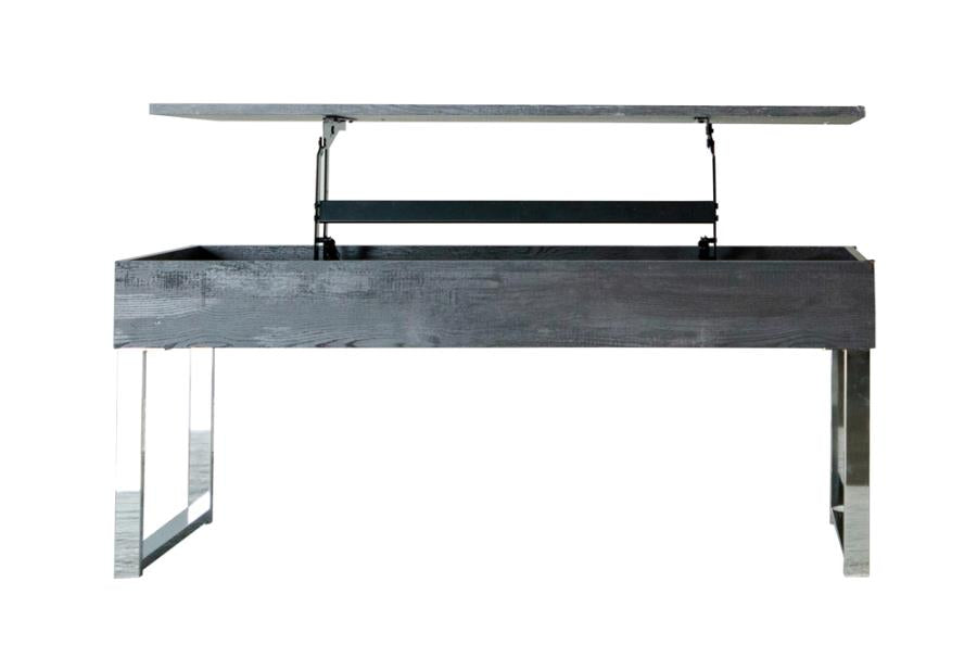 Baines Grey Lift Top Coffee Table - furniture place usa