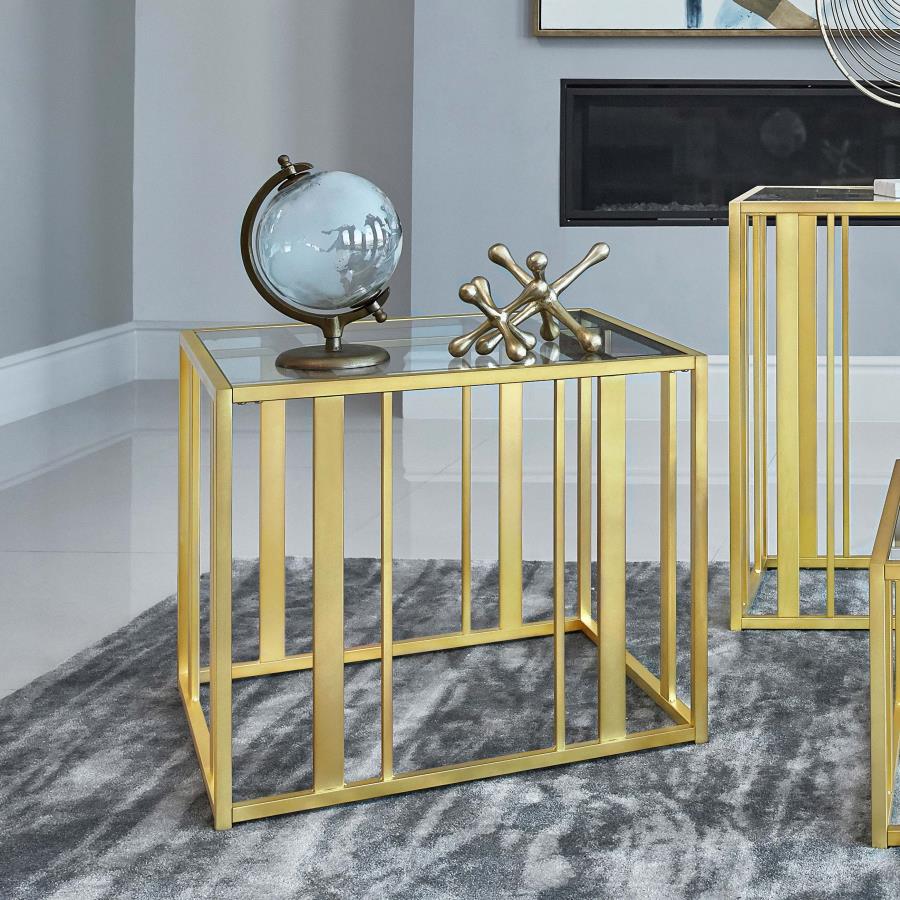 Adri Gold End Table - furniture place usa