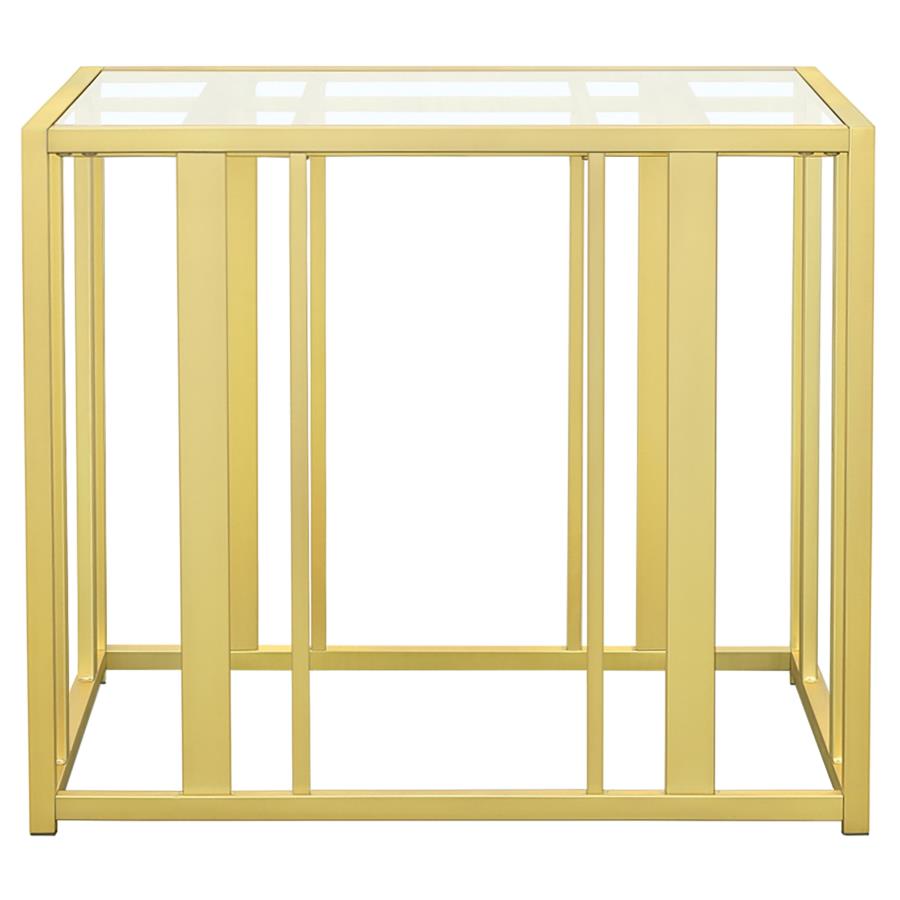 Adri Gold End Table - furniture place usa