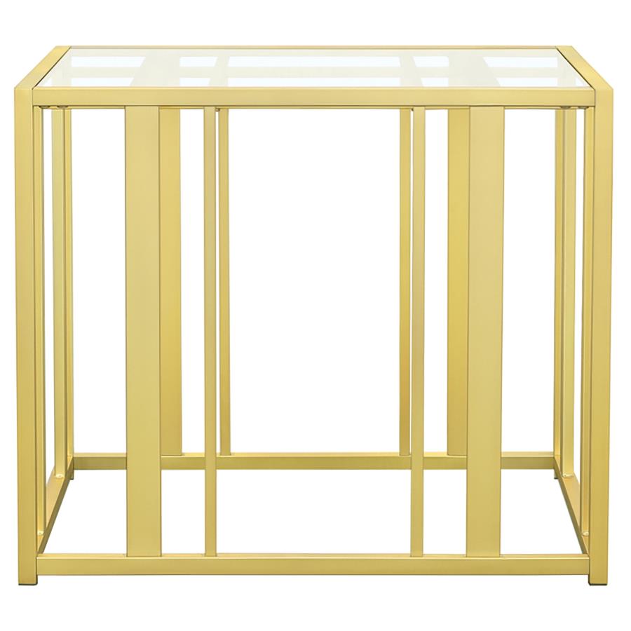 Adri Gold End Table - furniture place usa